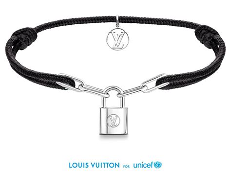 lv x unicef bracelet|Silver Lockit Bracelet, Sterling Silver Black Laquered and Red .